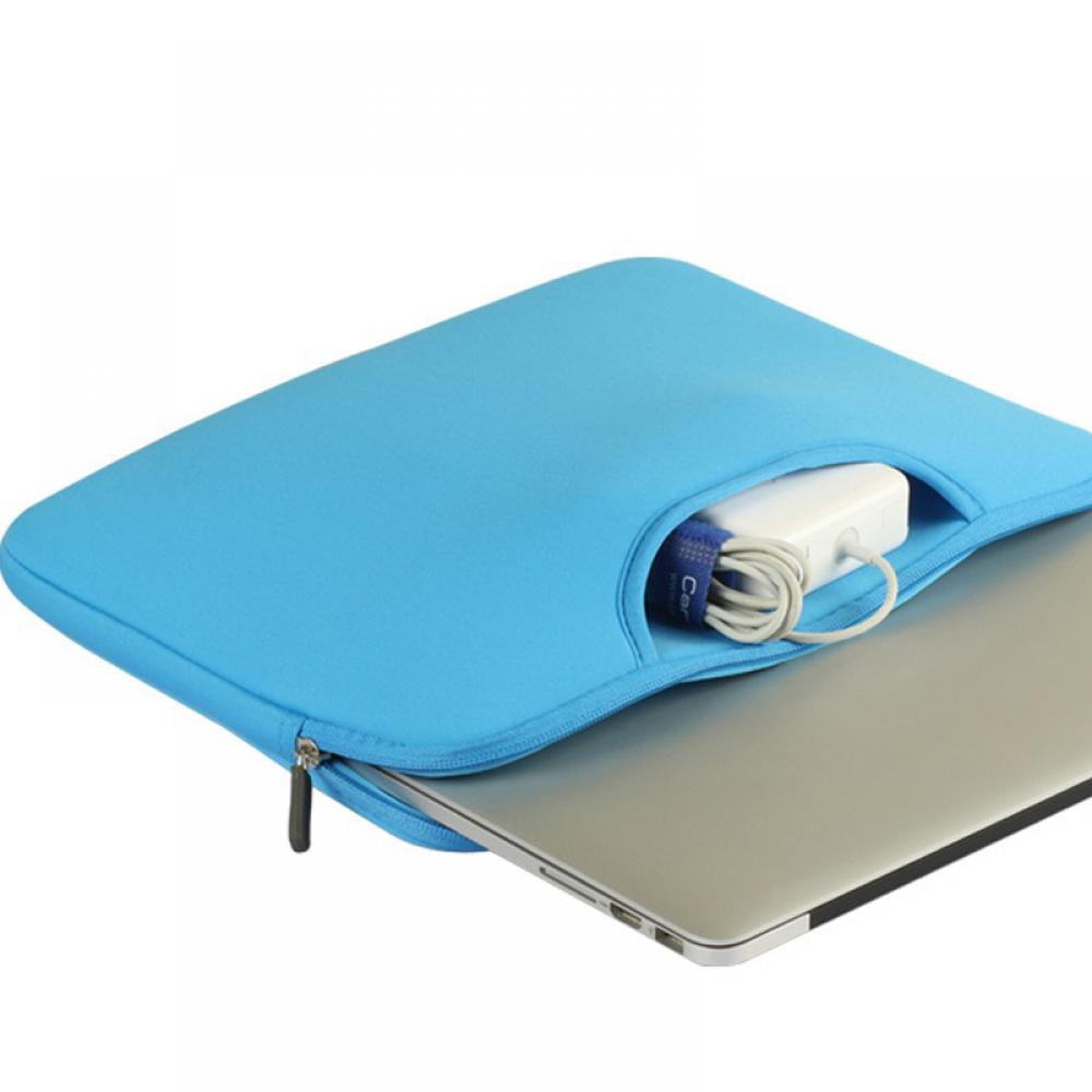 Padded 14-Inch Laptop Sleeve in Pink with Zip Closure and Two Pockets - Image 5
