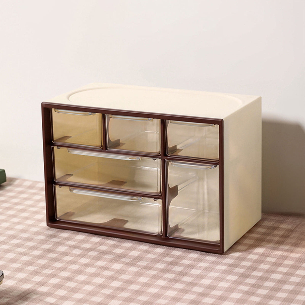 Stackable Desktop Drawer Box with Front Door and Lid for Small Items - Image 4