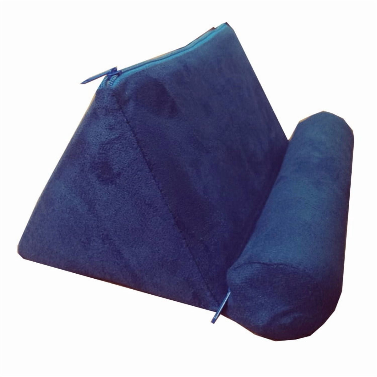Suede Tablet Pillow Stand in Gray with Non-Slip Base and Sponge Filling - Image 5