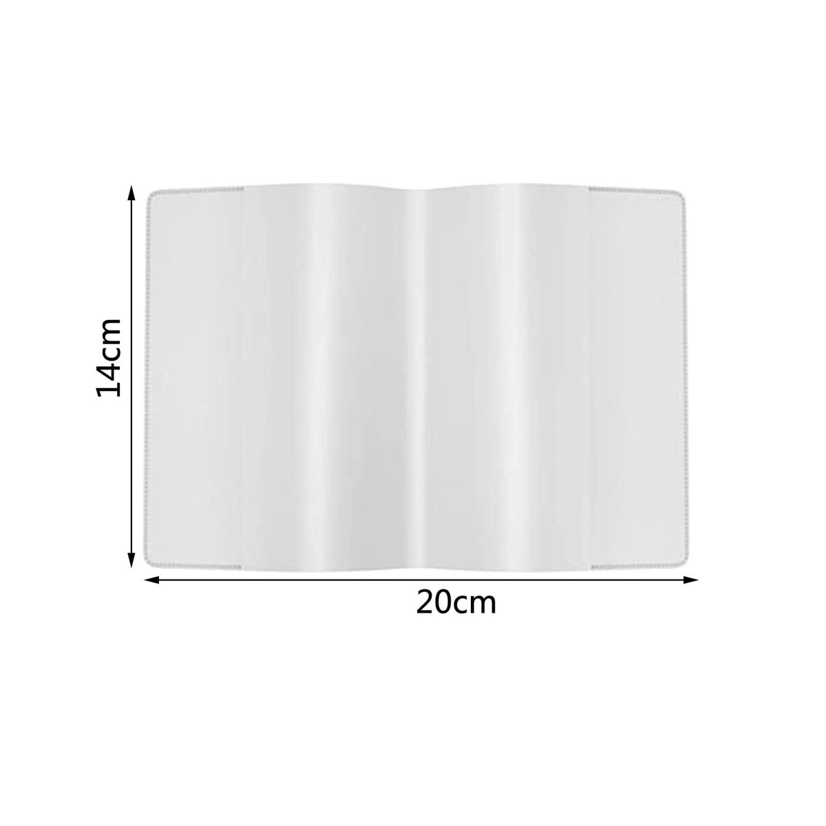 Clear Plastic Passport Cover, One Piece, 14 Centimetres Wide when Closed - Image 3