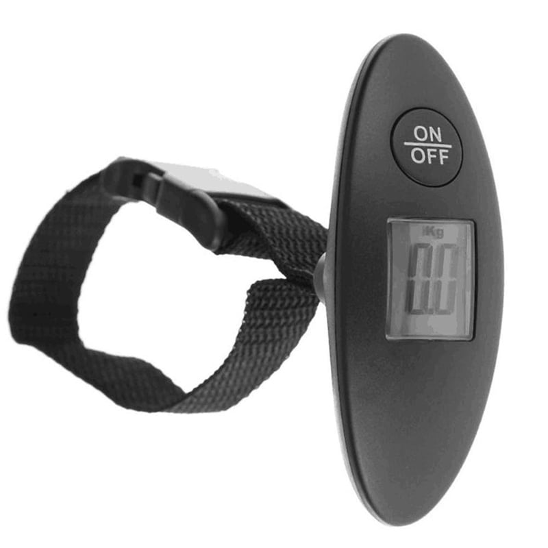 Digital Luggage Scale in Black, Weighs up to 90 Pounds with Tare Function