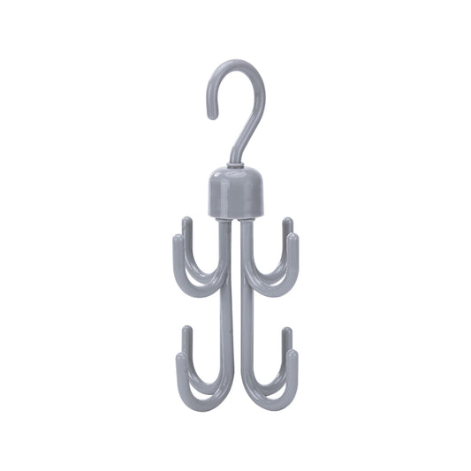 Double-Layer Swivel Closet Hook for Scarves, Belts, Ties and Bags