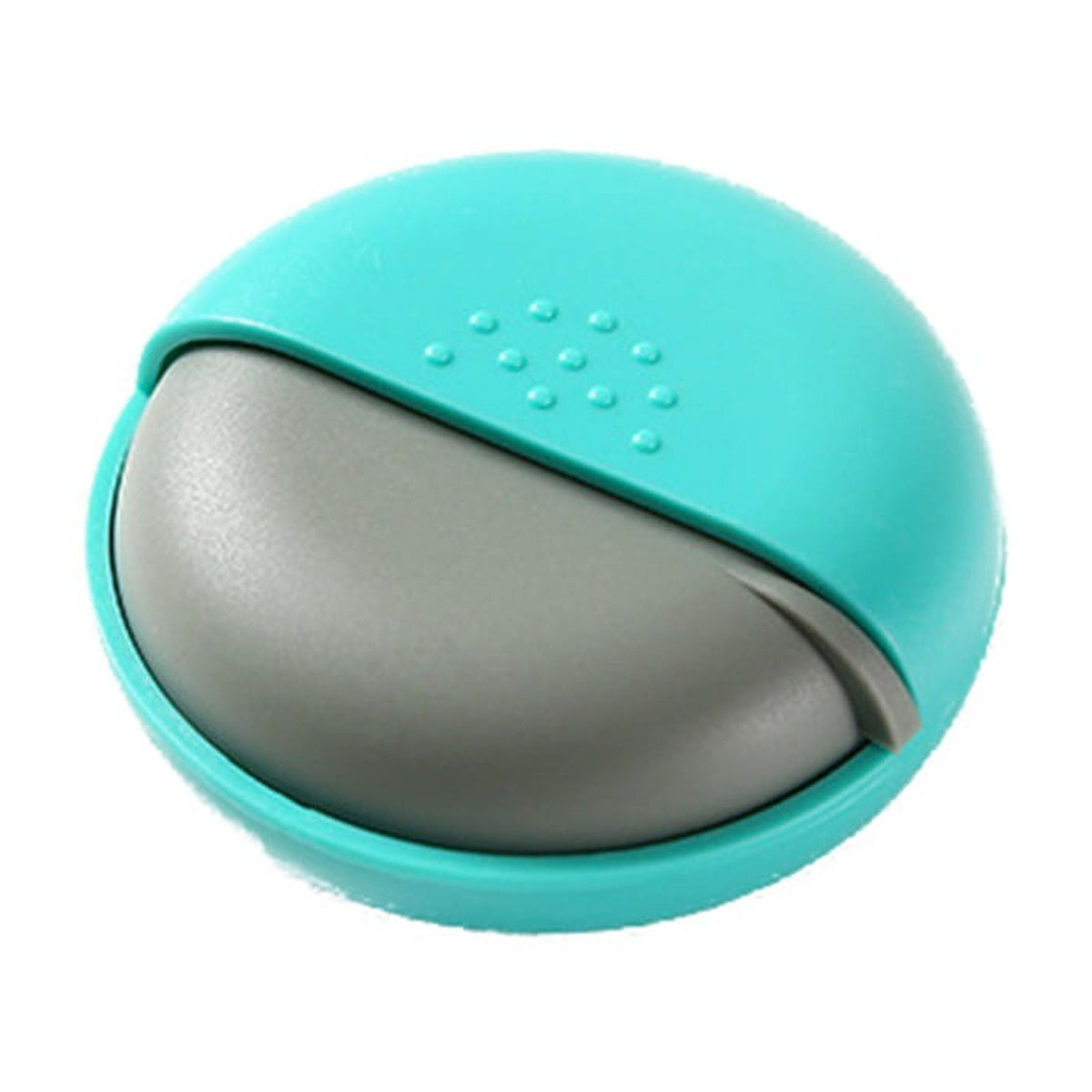 Round Push-Open Pill Case in Plastic for Pockets, Purses and Travel Bags