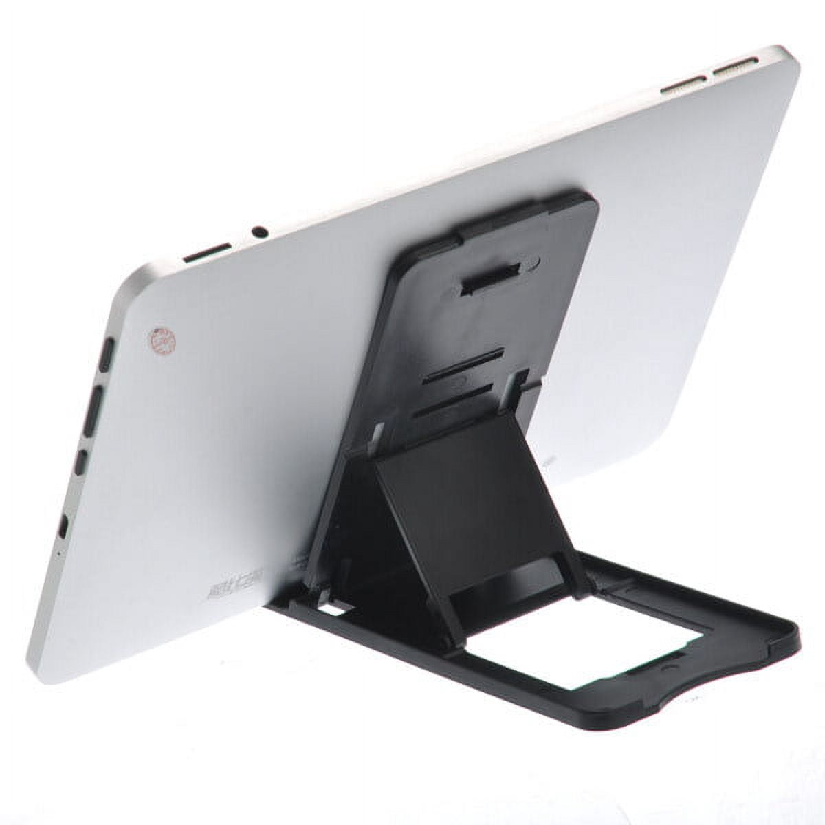 Folding Tablet Stand in Black Hard Plastic with Five Viewing Positions