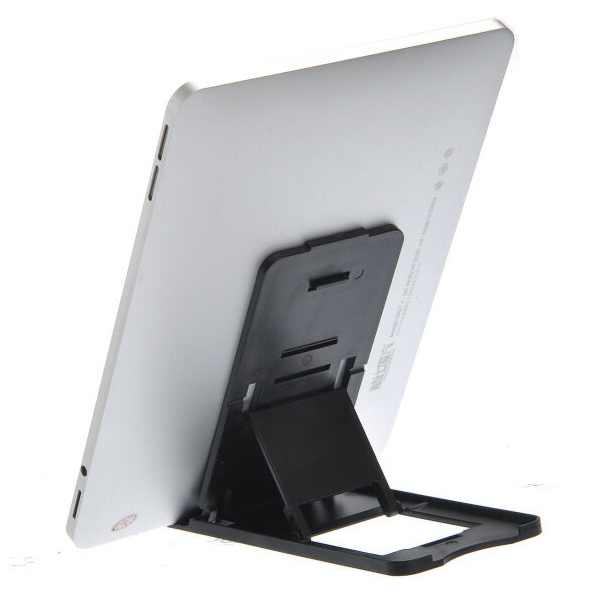 Folding Tablet Stand in Black Hard Plastic with Five Viewing Positions - Image 2