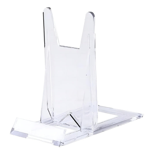 Clear Acrylic Easel Stand with Three Locking Angles for Books and Artwork