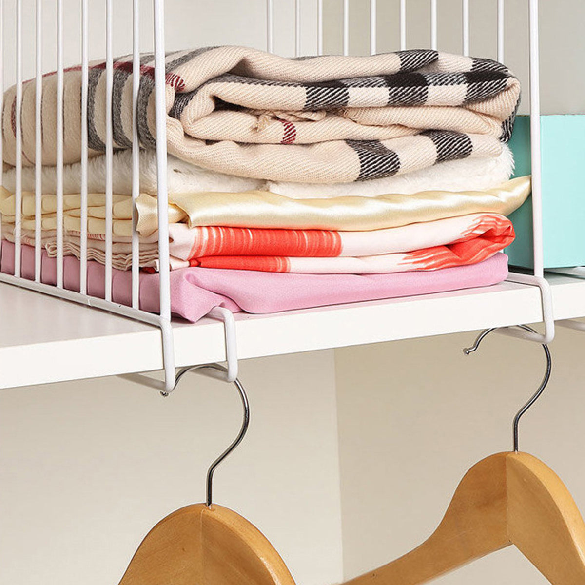 Clip-On Metal Shelf Dividers for Closets, Cupboards and Filing Shelves - Image 4