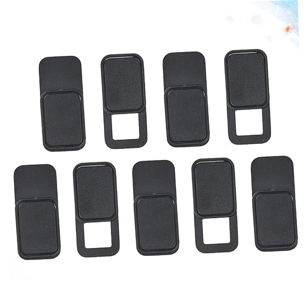 Sliding Webcam Covers, Nine Pieces in Black Plastic for Laptops and Tablets - Image 3
