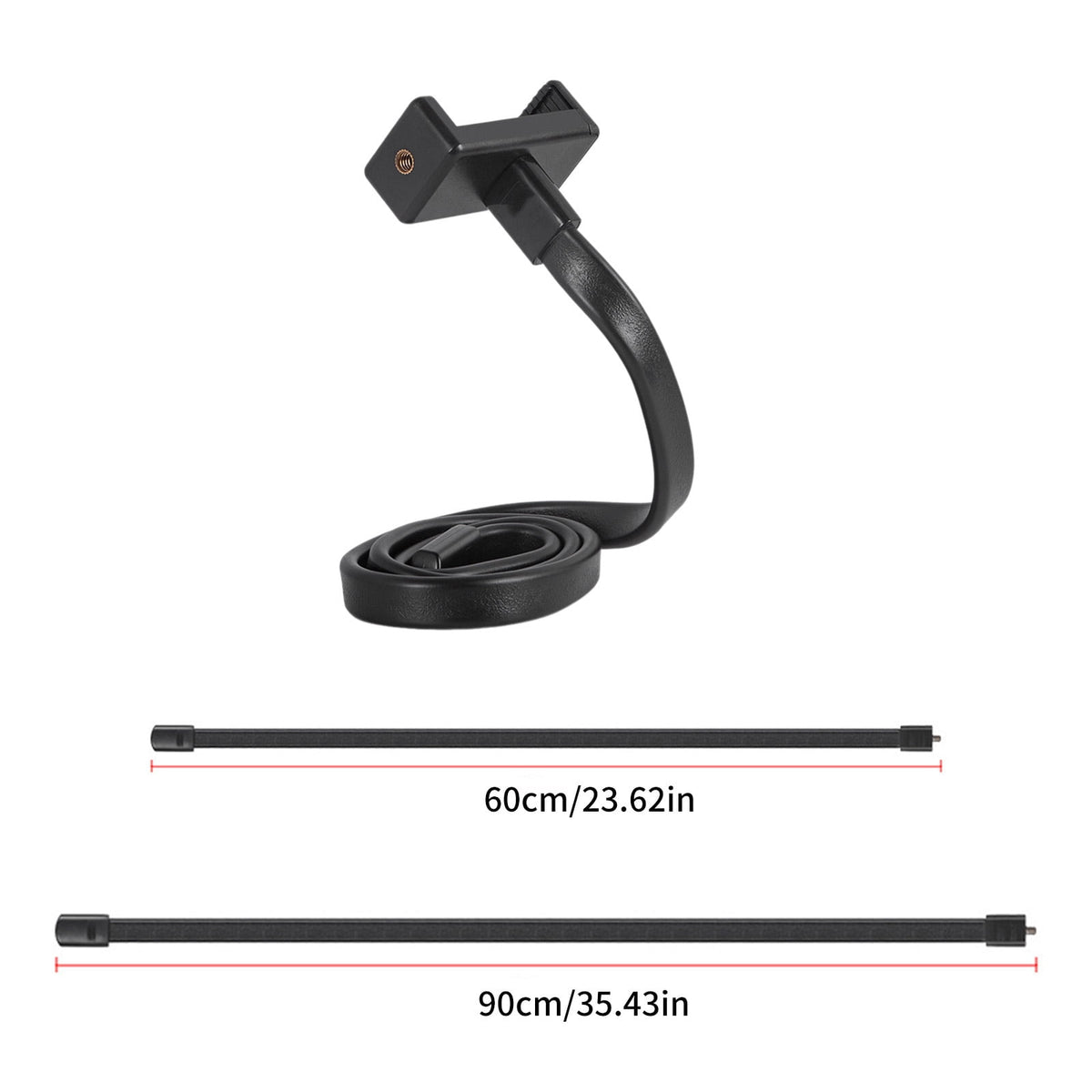 Bendable Arm Phone Holder with Quarter-Inch Mount for Desk and Bedside - Image 4