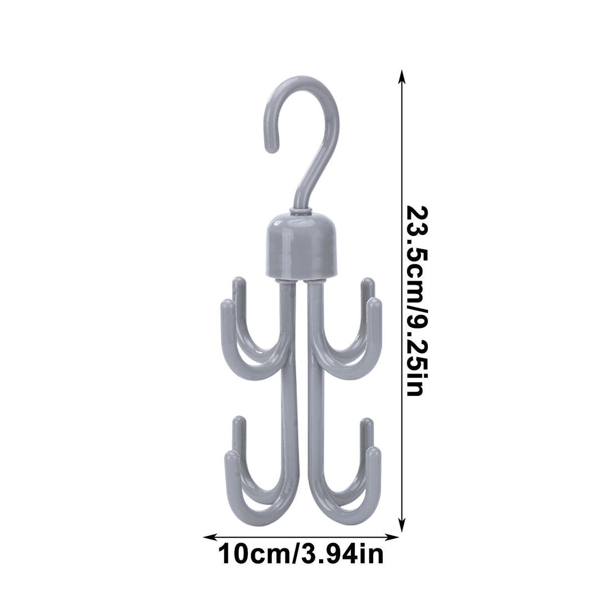 Double-Layer Swivel Closet Hook for Scarves, Belts, Ties and Bags - Image 3