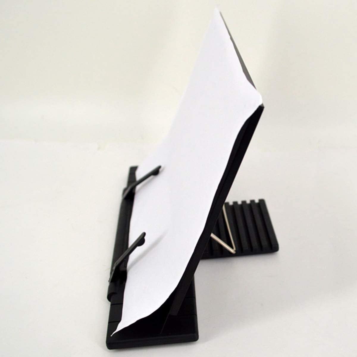 Folding Desktop Document Stand, 7 Adjustable Angles, Black - Image 2