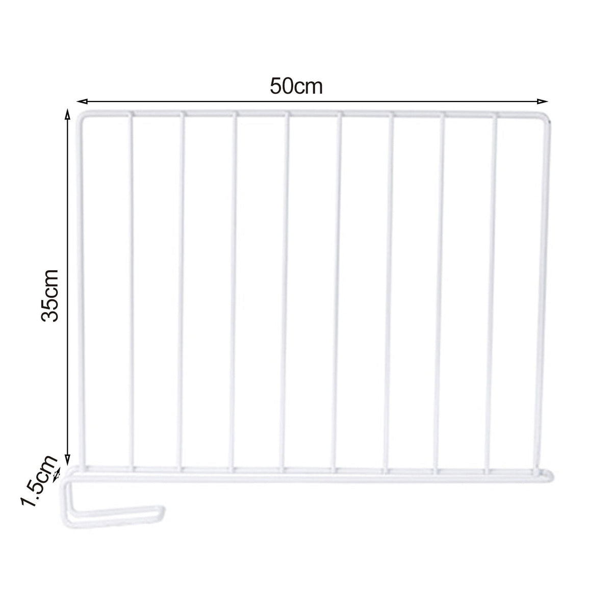 Clip-On Metal Shelf Dividers for Closets, Cupboards and Filing Shelves - Image 5