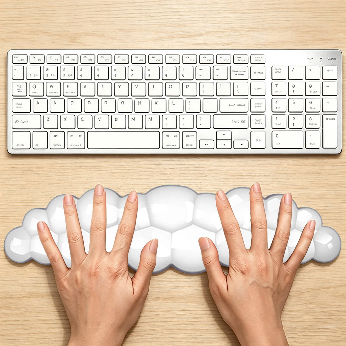 Gel Wrist Rests for Keyboard and Mouse, Two Pieces in Gray - Image 5