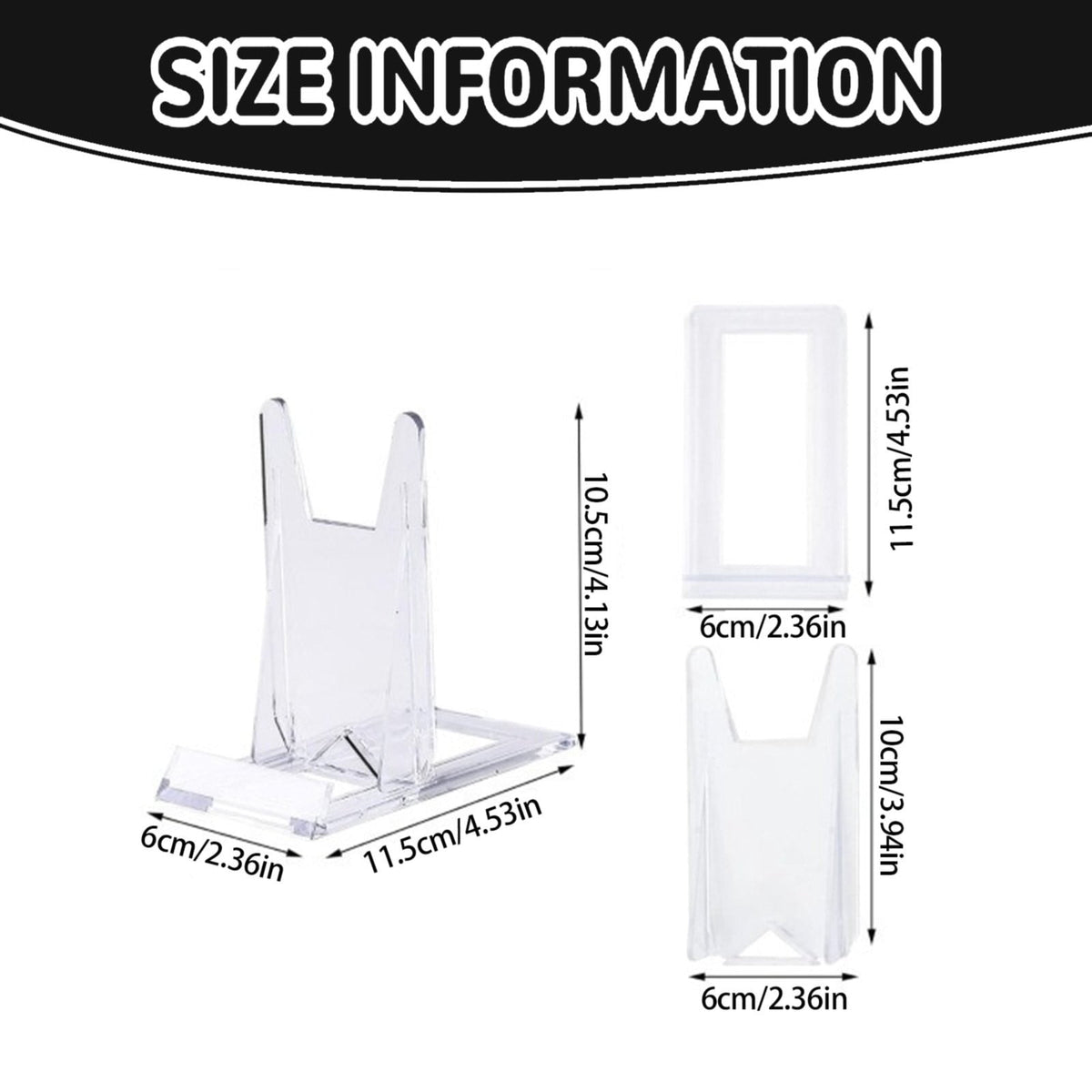 Clear Acrylic Easel Stand with Three Locking Angles for Books and Artwork - Image 3