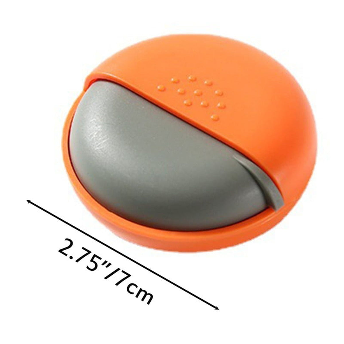 Round Push-Open Pill Case in Plastic for Pockets, Purses and Travel Bags - Image 4